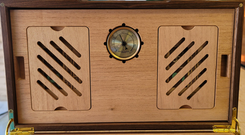 Cigar Humidor - Lacewood with Spanish Cedar Lining - 80 Capacity