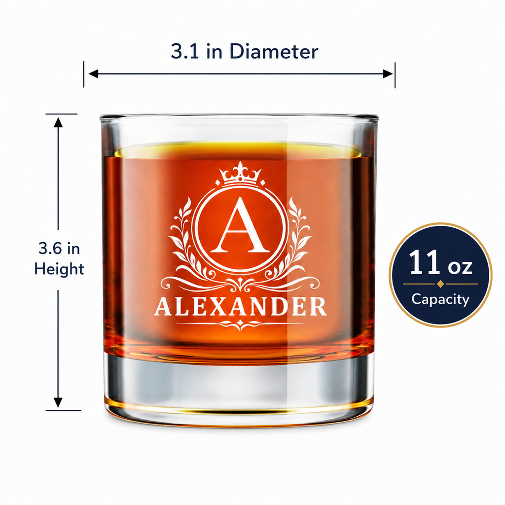 Personalized Whiskey Glasses