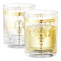 Moroccan Whiskey & Cocktail Tumbler Glass | Clear | Set of 2