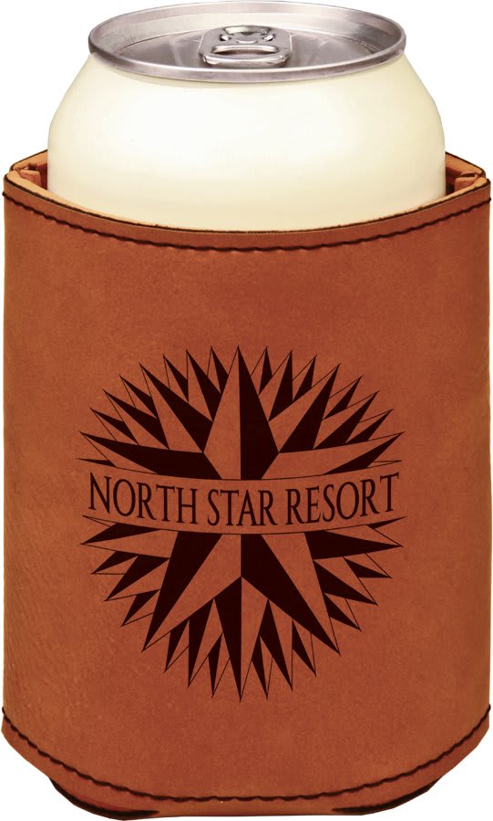 Beverage Holder, Rawhide Leatherette