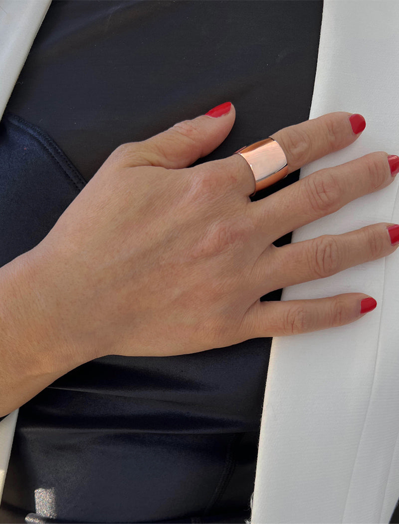 RICH Chunky Wide Cigar Band Ring