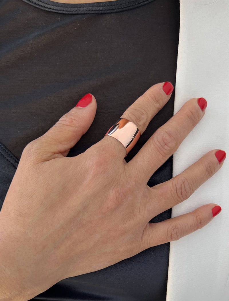 RICH Chunky Wide Cigar Band Ring