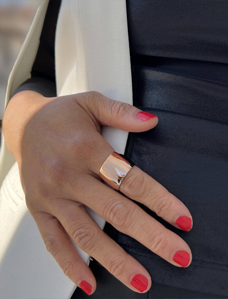 RICH Chunky Wide Cigar Band Ring