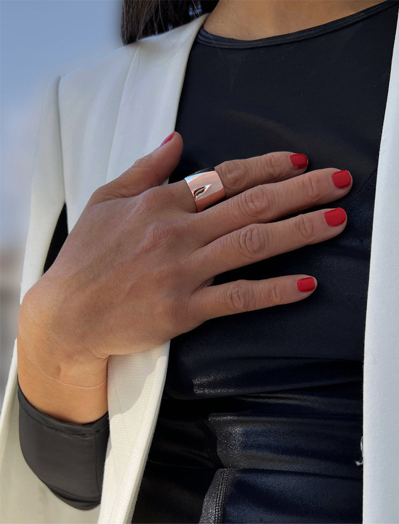 RICH Chunky Wide Cigar Band Ring