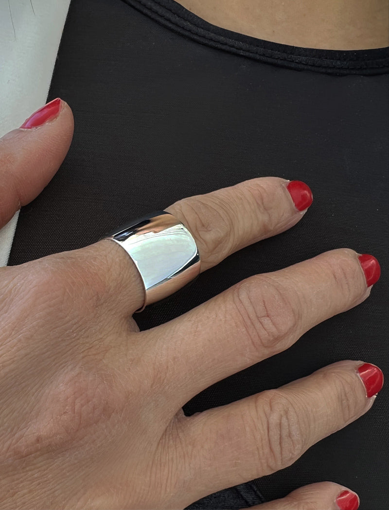 RICH Chunky Wide Cigar Band Ring