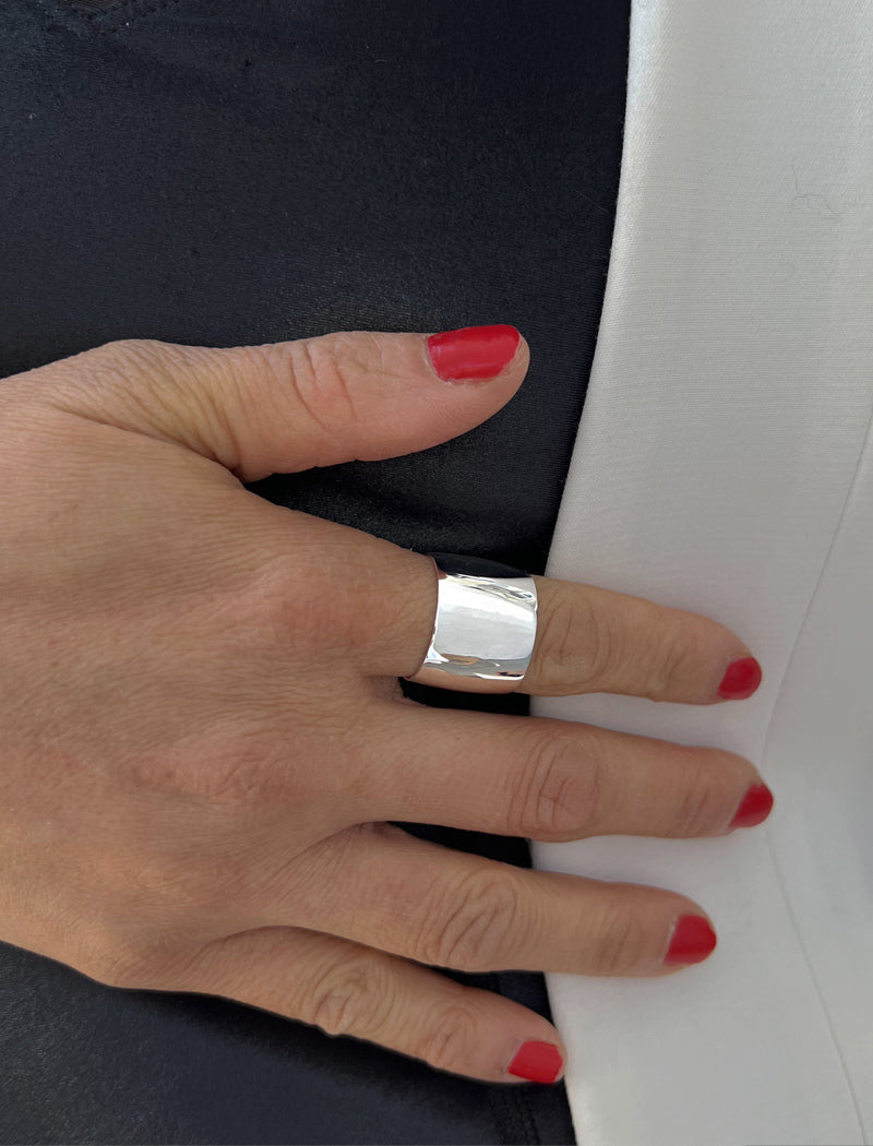 RICH Chunky Wide Cigar Band Ring