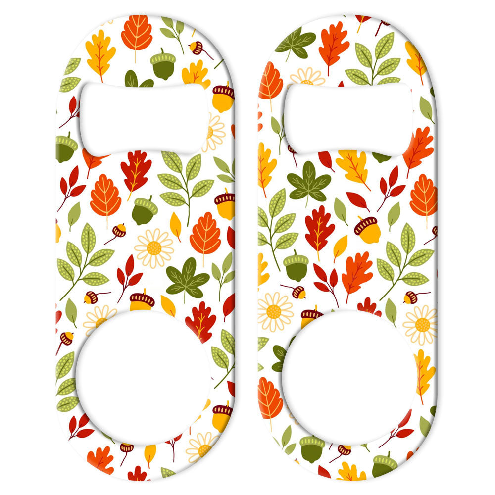 Autumn Pattern Mini Bottle Openers - Sold in Packs of 3 or Individually
