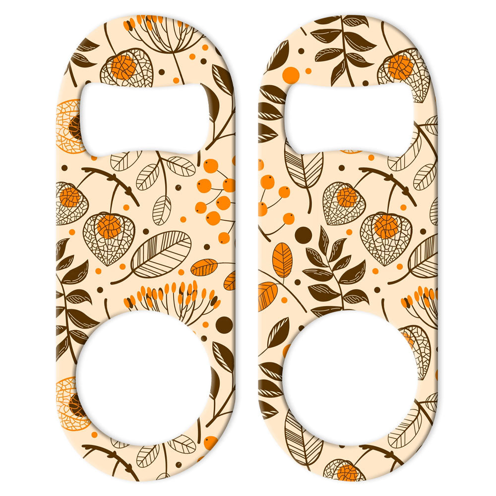 Autumn Pattern Mini Bottle Openers - Sold in Packs of 3 or Individually