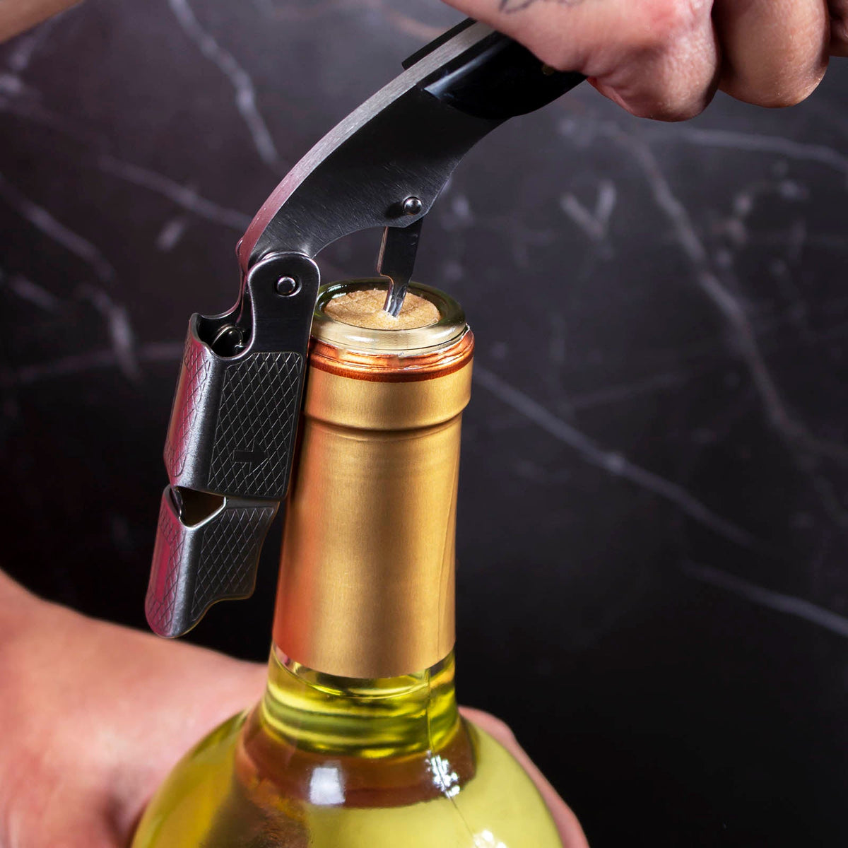 BarConic® Double Level Premium Corkscrew- Resin Wood - (Color Options)