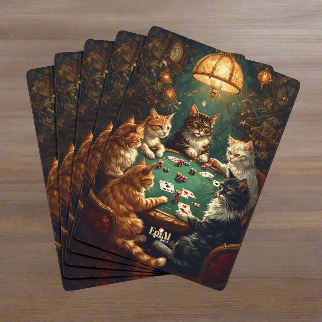 Cats Playing Poker Playing Cards - Ideal for Cat Lovers