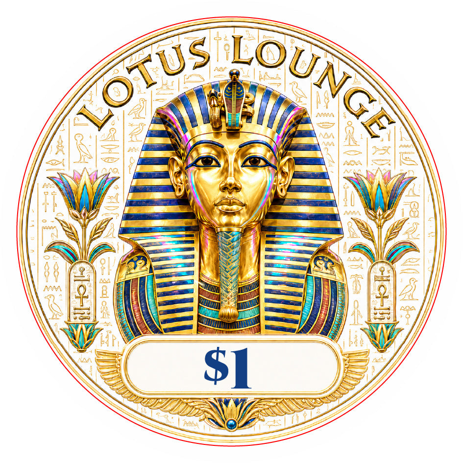 Lotus Lounge Ceramic Poker Chips - Pack of 25
