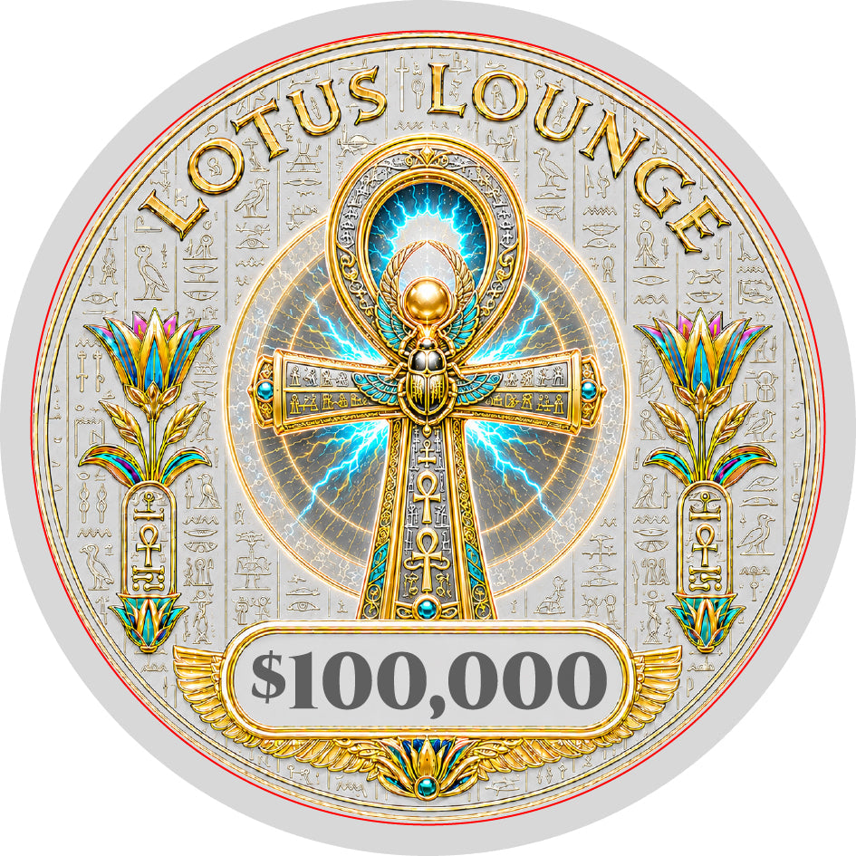 Lotus Lounge Ceramic Poker Chips - Pack of 25