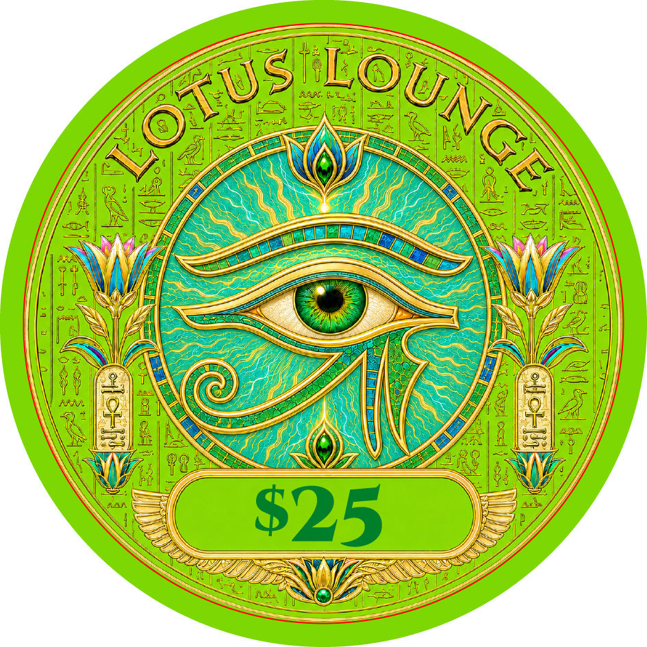 Lotus Lounge Ceramic Poker Chips - Pack of 25