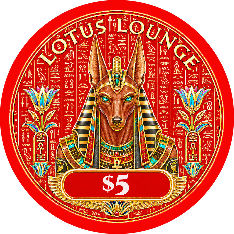 Lotus Lounge Ceramic Poker Chips - Pack of 25