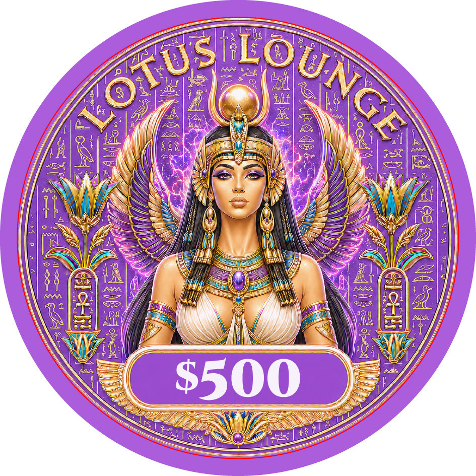 Lotus Lounge Ceramic Poker Chips - Pack of 25