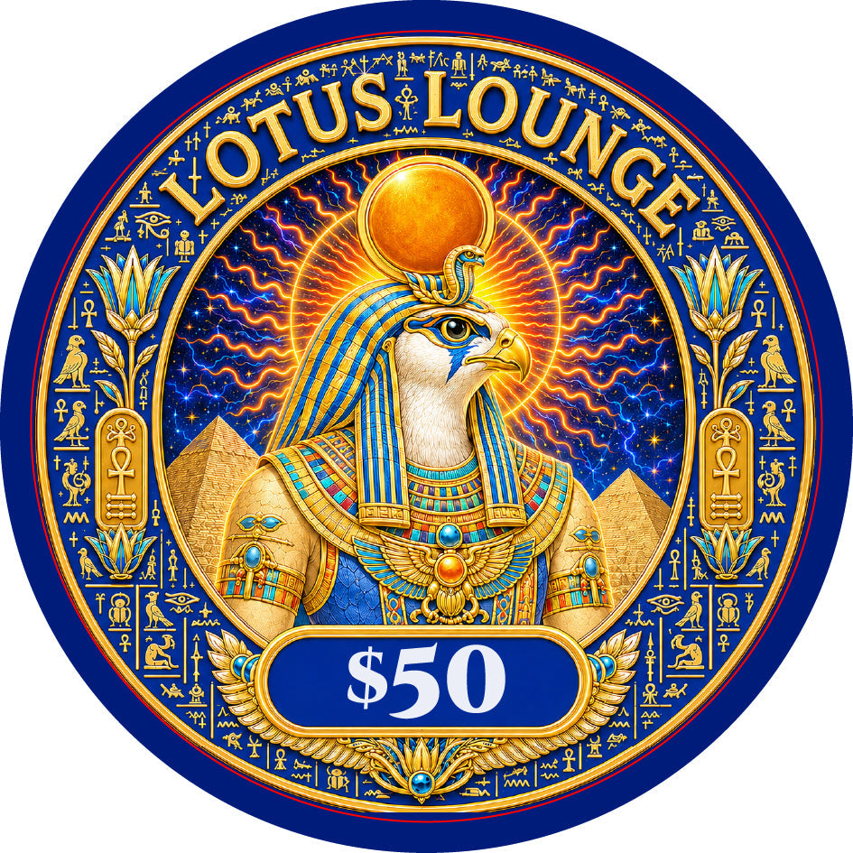 Lotus Lounge Ceramic Poker Chips - Pack of 25