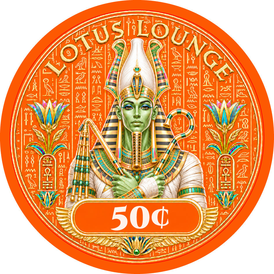 Lotus Lounge Ceramic Poker Chips - Pack of 25
